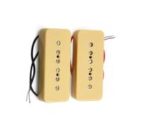 P90 Guitar Single Coil Pickup White/ivory Silver Bk Green Professional electric pickup(One Set Ivory)