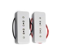 P90 Guitar Single Coil Pickup White/ivory Silver Bk Green Professional electric pickup(One Set White)