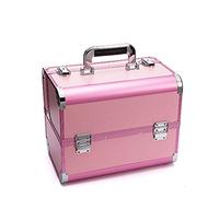 P9IDEDFH Makeup Professional Adjustable - 4 Trays Cosmetic Cases Makeup Storage Box with Lock and Compartments,32x21x26cm,2, 2