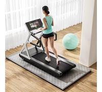PA-DABAOO Bike Trainer Mat Compatible with Most Bike,Exercise Equipment Mat for Treadmill, Non-Slip Exercise Mat for Stability And Floor Protection,Heavy Duty Cycling Trainer Floor Mat,Gray