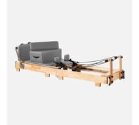 PA-DABAOO Foldable Pilates Reformer Machine,Pilates Reformer Workout Machine for Home Gym with Reformer Accessories,Pilates Equipment for Home Workout,Gray