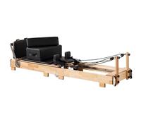 PA-DABAOO Foldable Pilates Reformer Machine,Pilates Reformer Workout Machine for Home Gym with Reformer Accessories,Pilates Equipment for Home Workout,Black