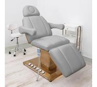 PA-DABAOO Full Electric Spa Facial Beauty Bed,Massage Tattoo Aesthetic Chair with Hand/Foot Control,Professional Beauty Spa Chair for Lash Extensions,Height Adjustment,Gray