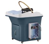 PA-DABAOO Head Spa Equipment,Shampoo Basin with Water Cycle,Thermostatic Japanese Head Spa Equipment Water Circulation Shampoo Basin,Enhance The Head Wash Experience,Blue