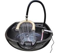 PA-DABAOO Japanese Head Spa Equipment Head Spa Water Circulation Waterfall for Shampoo Bowl, Water Circulation Stand, Shampoo Bed Accessories,B Basin width 3.5 to 5CM