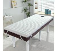 PA-DABAOO Massage Table Cushion Topper Memory Foam,Spa Bed Mattress Pad with Breathe Hole&Elastic Bands,Massage Accessories Protective Pad,Square Head,Lash Bed Cushion,80 * 190CM