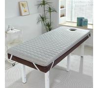 PA-DABAOO Memory Foam Bed Mattress Topper, Thicken 5Cm Lash Bed Topper with Elastic Strap, Spa Massage Bed Pad with Face Hole, Foldable, Anti-Collapse (Not Included Bed),80 * 190CM