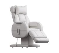 PA-DABAOO Modern Electric Nail Bed/Chair,Tattoo Bed with 3 Motor Electrical Adjustments,Massage & Facial Beds,Angle Adjustment & Height Adjustment,with Remote Control,White