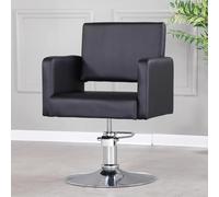 PA-DABAOO Modern Salon Chair with Hydraulic Pump, 360° Swivel,Multi-Function Shampoo Chair,Adjustable Height,Barber Chair for SPA&Home Salon, Barbershop,Black