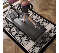 PA-DABAOO Modern Treadmill Mat,Home Gym Exercise Equipment Mats,Bike Trainer Floor Mat for Indoor Riding,Hard Floor Protector Mats,Non-Slip Exercise & Fitness Mat,F
