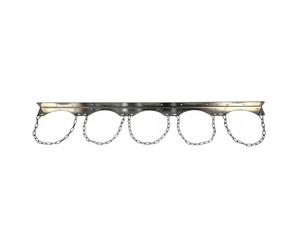 PA-DABAOO Oxygen Tank Steel Holder, Gas Bottle Rack Chain Supported Wall Mount,Gas Bottle Rack Tank Holder for Domestic Compressed Cylinder,5 Bottles