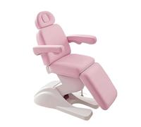 PA-DABAOO Professional Fully Electric Esthetician Bed,Leather Massage Beds with Adjustable Angle& Height,4-Motor Salon Bed with Remote Control, Multi-Purpose Salon Spa Equipment,Pink