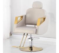 PA-DABAOO Reclining Barber Salon Chair, Comfortable Stylist Chair with Spongs,Professional Recline Shampoo,Height Adjustable, 360 Degrees Rotation,Upgraded Salon Beauty Equipment,White