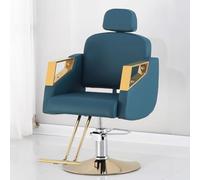 PA-DABAOO Reclining Barber Salon Chair, Comfortable Stylist Chair with Spongs,Professional Recline Shampoo,Height Adjustable, 360 Degrees Rotation,Upgraded Salon Beauty Equipment,Dark Blue