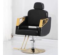 PA-DABAOO Reclining Barber Salon Chair, Comfortable Stylist Chair with Spongs,Professional Recline Shampoo,Height Adjustable, 360 Degrees Rotation,Upgraded Salon Beauty Equipment,Black