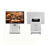 PA-DABAOO Retail and Restaurant POS System,All-in-One Pos Terminal, Professional Cash Register for Small Business,15.6-Inch Touchscreen,8GB RAM 128GB SSD, 58Mm Printer,Single Screen