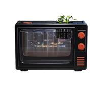 PA-DABAOO Retro TV Fish Tank,Office Desk Aquarium,with Plant Net & Feeding Hole,Small Aquarium Easy To Maintain, 360-Degree Panoramic View,Home Art Decoration,Black S