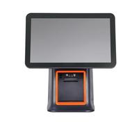 PA-DABAOO Smart Cash Register POS System,All-in-One POS System for Small Business,15.6-Inch Touch Screen,8-Digit LED Customer Display,Built-in Thermal Printer,8GB RAM, 128G SSD,Black