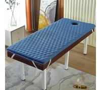PA-DABAOO Spa Massage Mattress Topper Pad with Face Hole,Comfortable Lash Bed Topper Cover for Massage Table,Massage Accessories Protective Pad, Non-Slip and Breathable,180 * 70CM