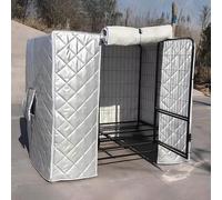 PA-DABAOO Thickened Windproof Pet Kennel Cover, Dog Crate Warm Cover,Durable Windproof Privacy Pet Kennel Covers, Keeps Pets Cozy And Secure in Crates,Relieve Stress,M