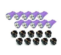 PA LED10x T10 168 194 Led instrument Panel Dash Light Bulb 1/2" Twist Lock Socket -12V (Purple)