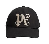PA Monogram Cap- male- Palm Angels- Hats & Caps- Black- ONE SIZE- Accessories ONE SIZE