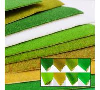 PA Nylon Grass Mat Roll for Model Railroad Scenery Wargaming Terrain Sand Table Base Preparation Diorama Scene Building and Miniature Craft Projects (D)