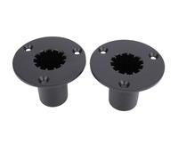 Pa Speaker Stand, 2pcs Aluminum Alloy Metal Top Hat Speaker Tripod Stand with Internal Mount Adapter Base for DJ PA