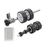 PA03656-0001 Scanner Brake and Pick Roller for Fujitsu ScanSnap iX500 iX1400 iX1500 iX1600 Rollers PA03656-E976 PA03656-E958 Scanner Roller Kit