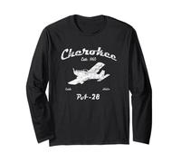 PA28 Cherokee Airplane "Since 1960" Classic Aviation Pilot Long Sleeve T-Shirt