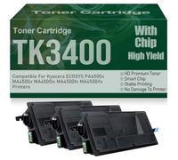 PA4500x MA4500x Compatible Toner Cartridges High Yield for Kyocera ECOSYS PA4500x MA4500x MA4500ix MA4500fx MA4500ifx Printers,TK3400-3PC