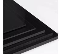 PA6 Pure Nylon Plate Sheet - Customizable CNC Machining Plastic Material, Black, 8mm to 50mm Thickness, Various sizes(Thick 25mm 500x500mm 1pc)
