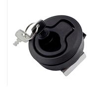 Paaruter 1 Piece Rv Toilet Door Lock Marine Deck Lock Floor Snap Lock with Key Round Lock