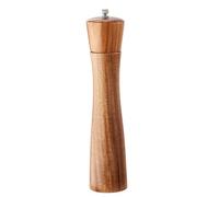 Paaruter 10 Inch Tall Wood Pepper Grinder Salt Mill Elegant Adjustable Ceramic Rotor Wooden
