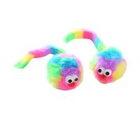 Paaruter 10 Piece Rainbow Plush Mouse Toy Rainbow- Ball Pet Supplies Includes Rattonite Bite Interactive Play