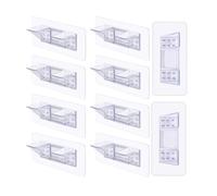 Paaruter 10 Pieces Adhesive Shelf Bracket, Double Row Thickened and Reinforced Design Shelf Support Pegs for Shelves Kitchen