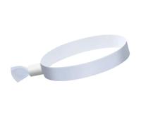 Paaruter 100 Pcs Cloth Event Wristbands Colored Wrist Bands Activity Wristband for Events, for Concert Wrist Strap (White)