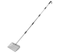 Paaruter 10inch Large Chicken Poop Scooper, 24 to 68in Long Chicken Coop Litter Scoop with Stainless Steel Handle, Sifting Shovel