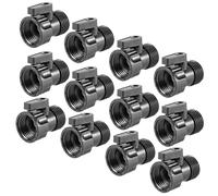 Paaruter 12 Pack 3/4inch Garden Hose Shut Off Valve- Standard Water Shutoff Valve Shut-Off Ball Valve Thread Connector Coupling
