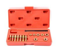 Paaruter 15-Piece Screw Thread Repair Tool Tapping Thread Repair Set Kit Screw Thread Repair Auto Repair Tool Kit