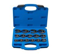 Paaruter 15pcs 8-24mm Crow Foot Open End Wrench 1/2 3/8 Inch Drive Spanner Multifunctional Crowfoot Wrencher Oil