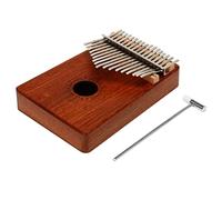 Paaruter 17 Keys Kalimba Thumb Piano Musical Instrument with Tuning Hammer Cloth Bag Kalimba Accessories