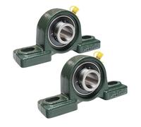 Paaruter 2 Pack UCP204-12 Pillow Block Mounted Ball Bearing - 3/4 Inch Bore - Solid Cast Iron Base - Self Aligning