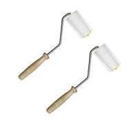 Paaruter 2PCS Premium Wooden Handle Hive Uncapping Needle Roller Honey Extractor Equipment Glue Pick-Up Plate for Beekeeping