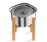 Paaruter 3L Elevated Dog Water Bowl 101oz Stainless Steel Raised Dog Water Bowl No Spill, Large Capacity Dog Food Bowl Slow