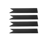 Paaruter 4 Pack Connector Clips, Height Cor-Ten Metal Stakes for 6 & 8 &14 Inch Tall Steel Landscape Edging Easy to Use, Black, 10.2In