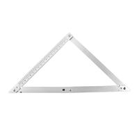 Paaruter 45 ° Folding Triangle Ruler Multifunctional Ruler Aluminium Alloy Large Triangular Ruler Woodworking Drawing Tool Easy to Use