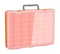 Paaruter 48 Grids Large Plastic Organizer Box with Adjustable Dividers, Beads Storage Containers Compartment Tackle Box Case