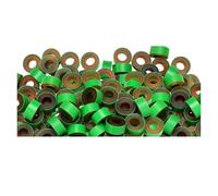 Paaruter 50 Pieces of Bull Three-Ring with Casters Livestock for Pasture Field Use Animal Management