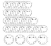 Paaruter 50Pcs Clear Pins Buttons Badges Button Pins for Crafts Custom Button Pins Blank Pins for DIY Crafts